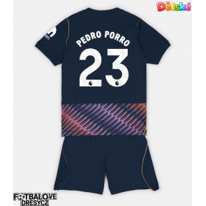 Tottenham Hotspur Pedro Porro #23 Dětské Venkovní dres komplet 2026-27 Krátký Rukáv (+ trenýrky)